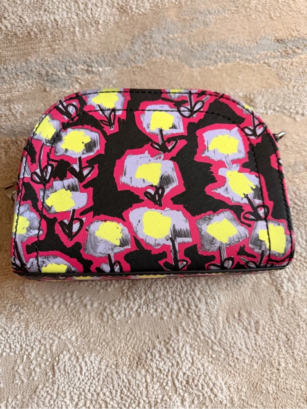 Marc Jacobs Floral Print Dome Bag – Pink, Black & Yellow- Missing Straps